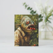 Fische in einem Tomatengarten Postkarte (Stehend Vorderseite)