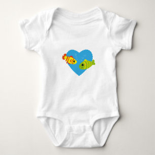 Fische in Liebe Baby Strampler