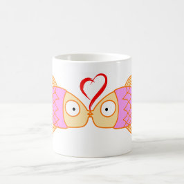 FISCHE IN LIEBE KAFFEETASSE