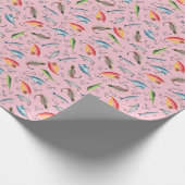 Fische in Rosa Geschenkpapier (Ecke)