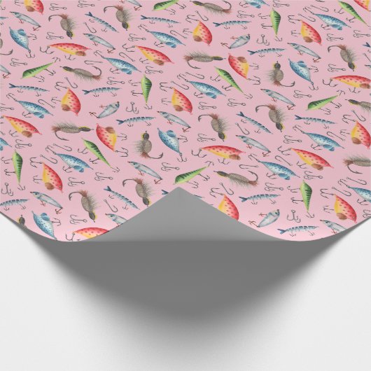Fische in Rosa Geschenkpapier (Ecke)