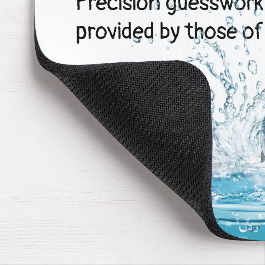 Fische in Wasser mit Zitat Mousepad (Ecke)