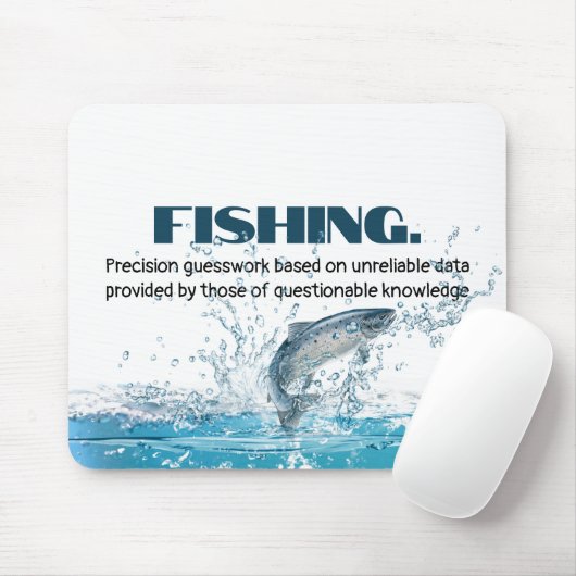 Fische in Wasser mit Zitat Mousepad (Mit Mouse)