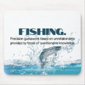 Fische in Wasser mit Zitat Mousepad (Vorne)