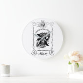 Fische Intuition Himmelsdesign Große Wanduhr (Zuhause)