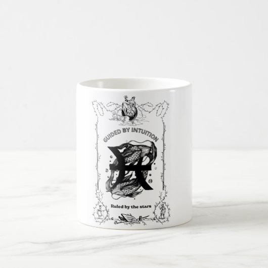 Fische Intuition Himmelsdesign Kaffeetasse (Mittel)