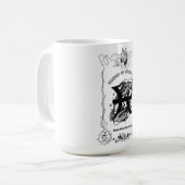 Fische Intuition Himmelsdesign Kaffeetasse (Vorderseite Links)