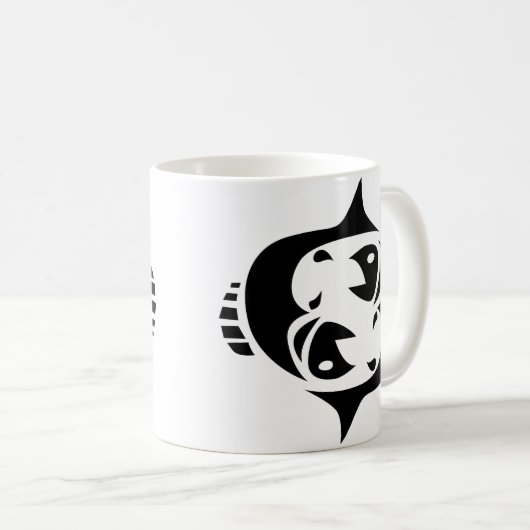 Fische Kaffeetasse (VorderseiteRechts)