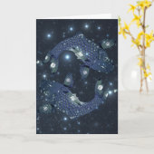 Fische Karte (Gelbe Blume)