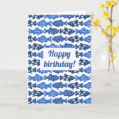 Fische Karte (Gelbe Blume)