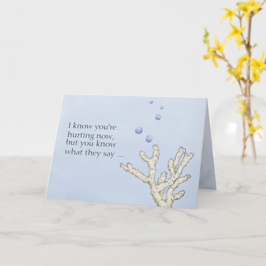 Fische Karte (Gelbe Blume)