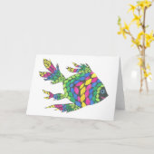 Fische Karte (Gelbe Blume)