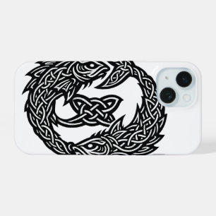 Fische Keltisches Zwillingsstrom-Sigil BurnsInHe iPhone 15 Hülle