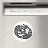 Fische keltisches Zwillingsstrom-Sigil | BurnsInHe Magnet (In Situ (Geschirrspüler))