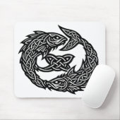 Fische Keltisches Zwillingsstrom-Sigil | BurnsInHe Mousepad (Mit Mouse)
