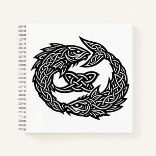 Fische Keltisches Zwillingsstrom-Sigil   BurnsInHe Notizblock