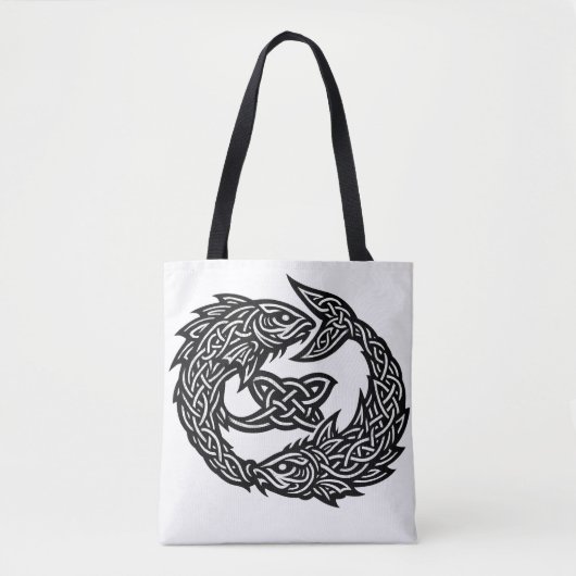 Fische Keltisches Zwillingsstrom-Sigil | BurnsInHe Tasche (Vorderseite)