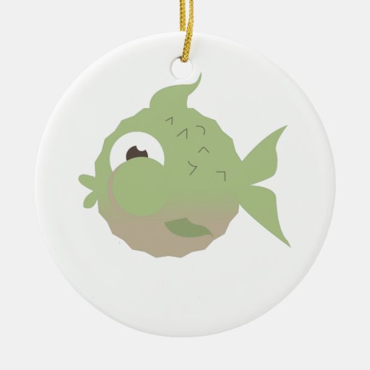 Fische Keramik Ornament (Vorne)