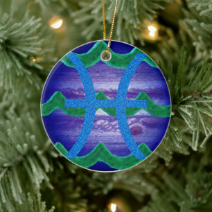 Fische Keramik Ornament