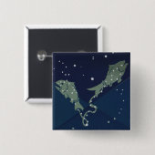 Fische Konstellation Vintage Zodiakastastrologie Button (Vorne & Hinten)