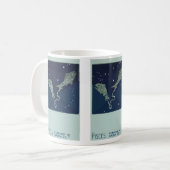 Fische Konstellation Vintage Zodiakastastrologie Kaffeetasse (Vorderseite Links)