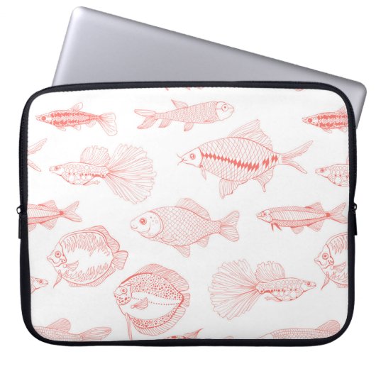 Fische Laptopschutzhülle (Vorderseite)