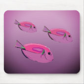 Fische, Lila Mousepad, tropischer Fisch Mousepad (Vorne)