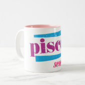 Fische lila zweifarbige tasse (Vorderseite Links)