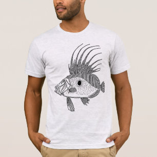FISCHE (LINIE ZEICHNEN) T-Shirt