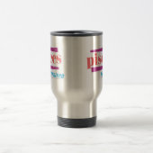 Fische LtPink Reisebecher (Mittel)