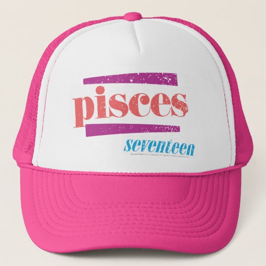 Fische LtPink Truckerkappe (Vorderseite)