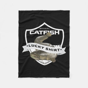 Fische Lucky Shirt Funny Zubehör zu Fisch F Fleecedecke