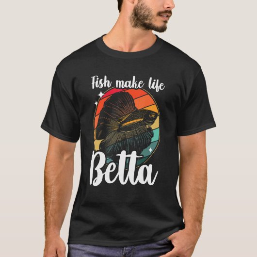 Fische machen das Leben besser Siamesischer Kampff T-Shirt (Vorderseite)