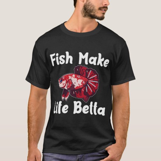 Fische machen das Leben schöner T-Shirt (Vorderseite)