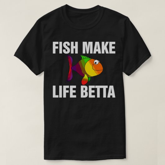 Fische machen Leben Betta 3 T-Shirt (Design vorne)