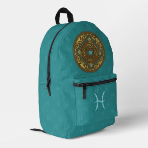 Fische-Mandala Bedruckter Rucksack