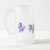 Fische Mattglas Bierglas (Links)