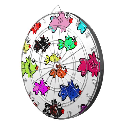 Fische Meerwasser Dartscheibe (Vorderseite rechts)