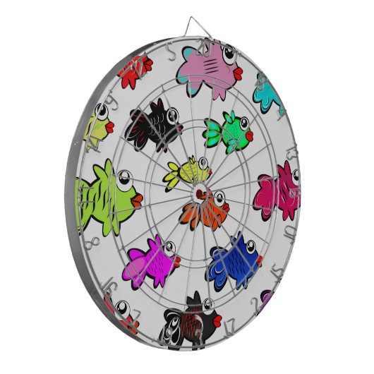 Fische Meerwasser Dartscheibe (Vorderseite Links)