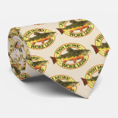 Fische mehr Arbeit weniger Brook Foreut Fischen An Krawatte (Gerollt)