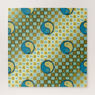 Fische & Metalldrache Puzzle