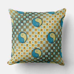 Fische & Metallpferd Kissen