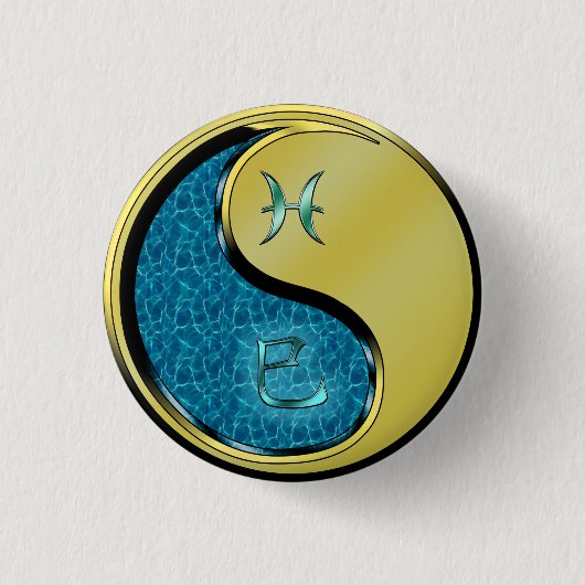 Fische & Metallschlange Button (Vorderseite)