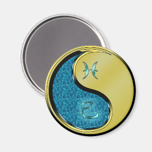 Fische & Metallschlange Magnet