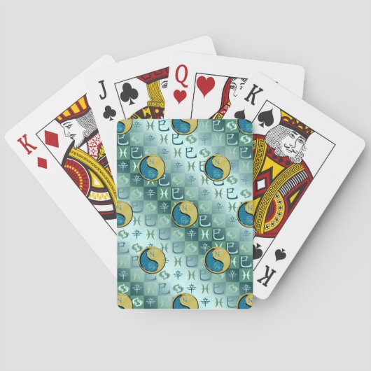 Fische & Metallschlange Spielkarten (Rückseite)