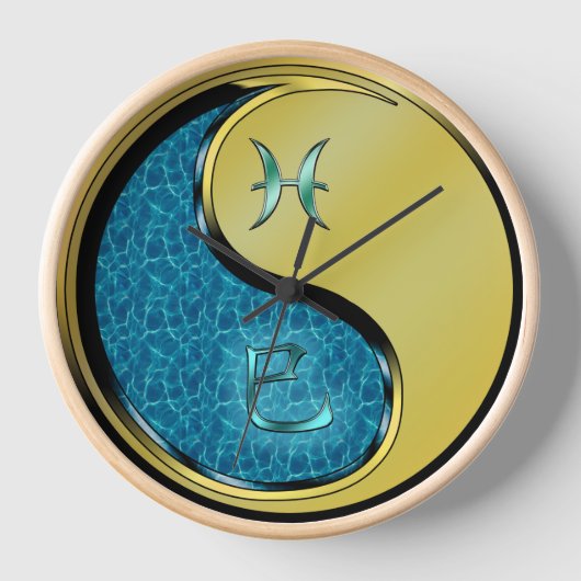 Fische & Metallschlange Uhr (Vorderseite)