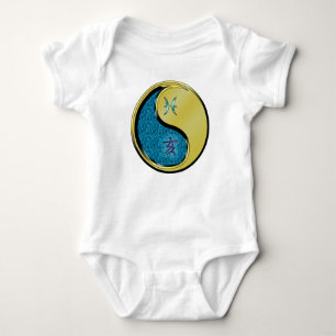 Fische & Metallschwein Baby Strampler