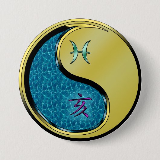 Fische & Metallschwein Button (Vorderseite)