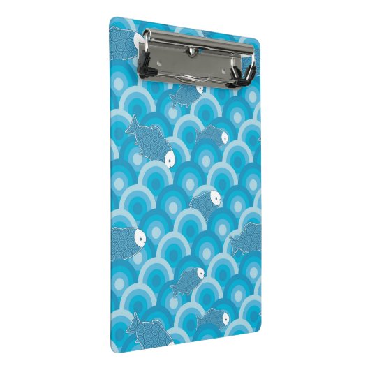 Fische Mini Klemmbrett (Schrägansicht)