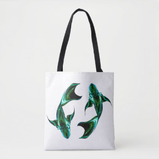 Fische – Minimalistische Zodiac-Tasche Tasche